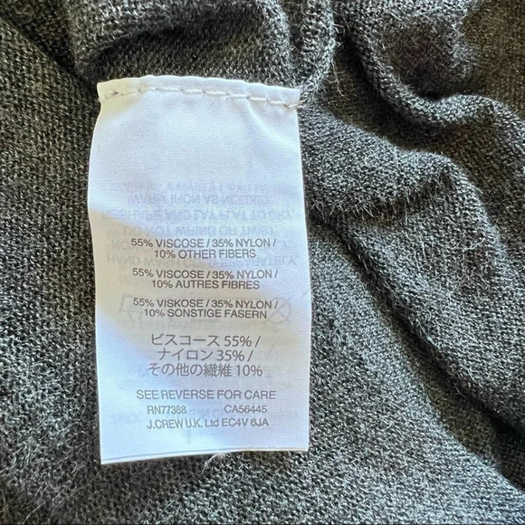 NWT Madewell Women’s Modern Tie Front Lightweight Sweater Grey - Picture 8 of 9